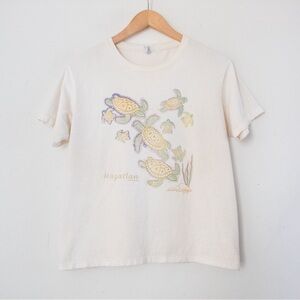 Yazbek | Vintage 90’s/00’s Mazatlán Mexico Turtle Short Sleeve T-Shirt | Size L
